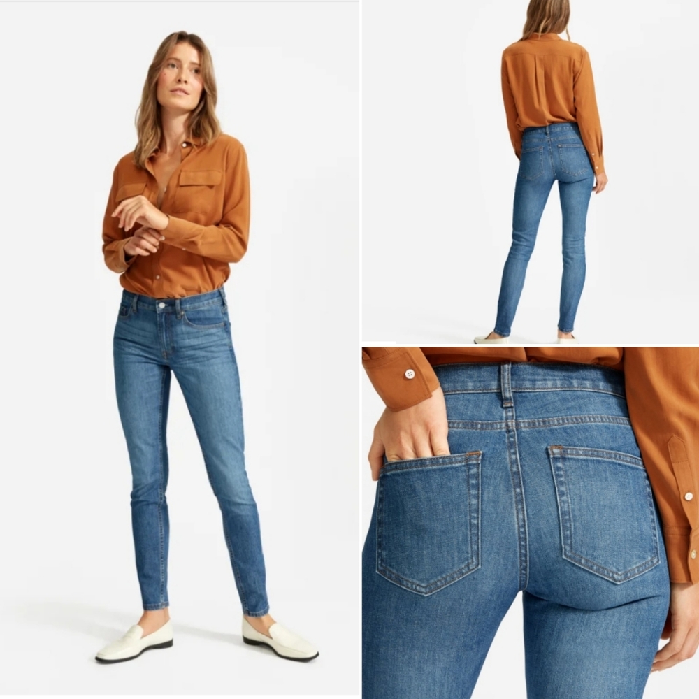 Everlane nwt midblue denim jean mid rise s…